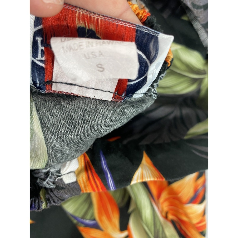 2/$30 Pacific Legend Hawaiian Midi Sun Dress S Tropical Asymmetrical Vintage Y2K - Picture 10 of 11